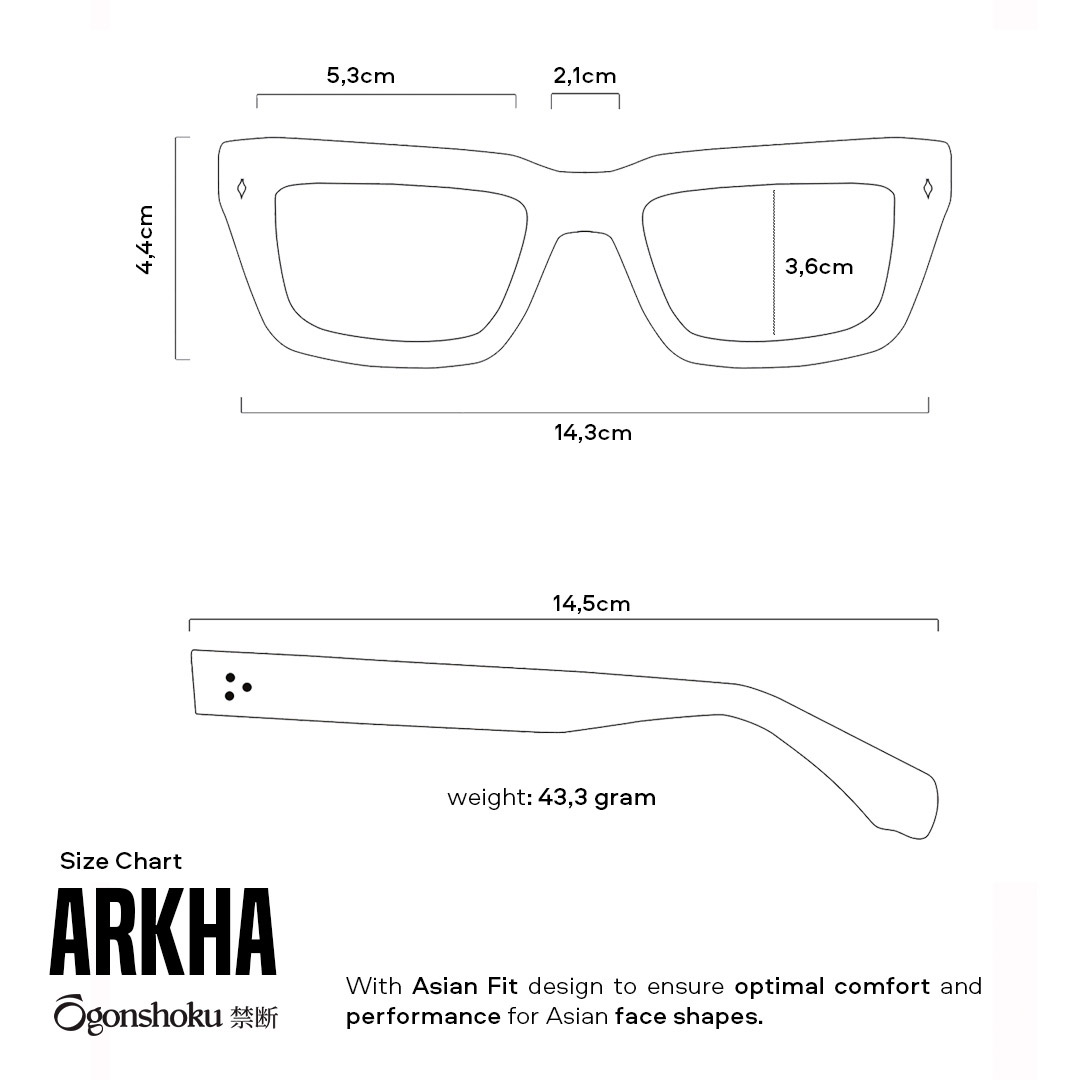 Frame Sizing Kacamata Arkha Vherkudara Eyewear